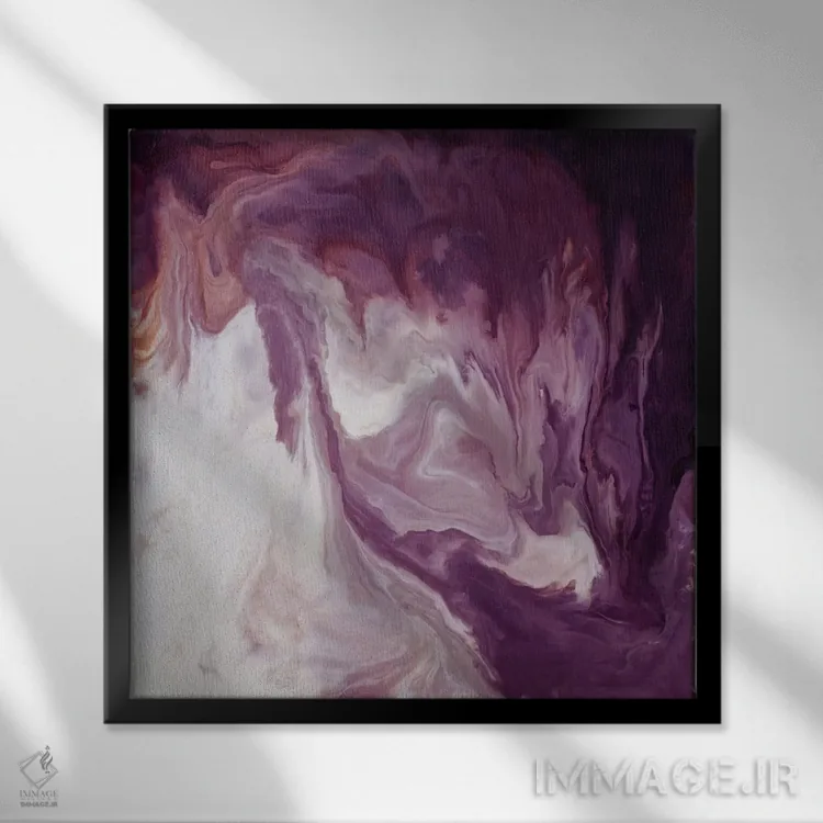 تابلو انتزاعی صداقت اثر کوری لاول - نمای قابدار مشکی