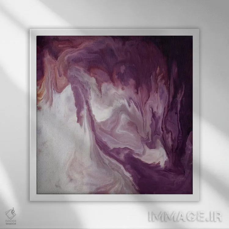 تابلو انتزاعی صداقت اثر کوری لاول - نمای قابدار سفید