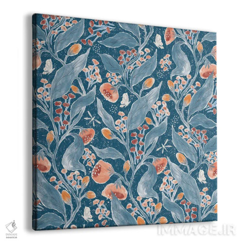 تابلو دکوراتیو باغ رز آبی اثر جیل لابینیک - نمای پرسپکتیو محصول