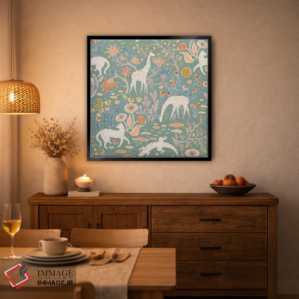 تابلو دکوراتیو خردمند جانوران اثر جیل لابینیک - D4B