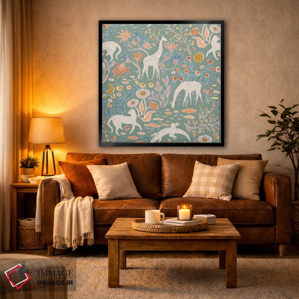 تابلو دکوراتیو خردمند جانوران اثر جیل لابینیک - D3B