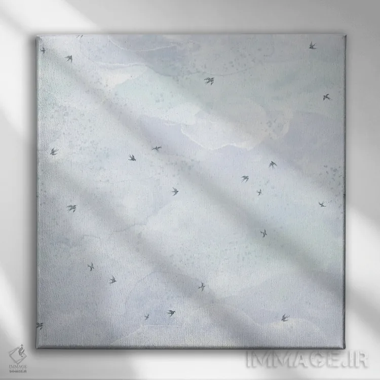 تابلو دکوراتیو آسمان اثر جیل لابینیک - نمای روبهرو روی دیوار