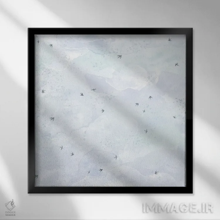 تابلو دکوراتیو آسمان اثر جیل لابینیک - نمای قابدار مشکی