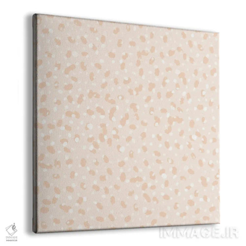 تابلو دکوراتیو نقاط ساده هلویی اثر جیل لابینیک - نمای پرسپکتیو محصول