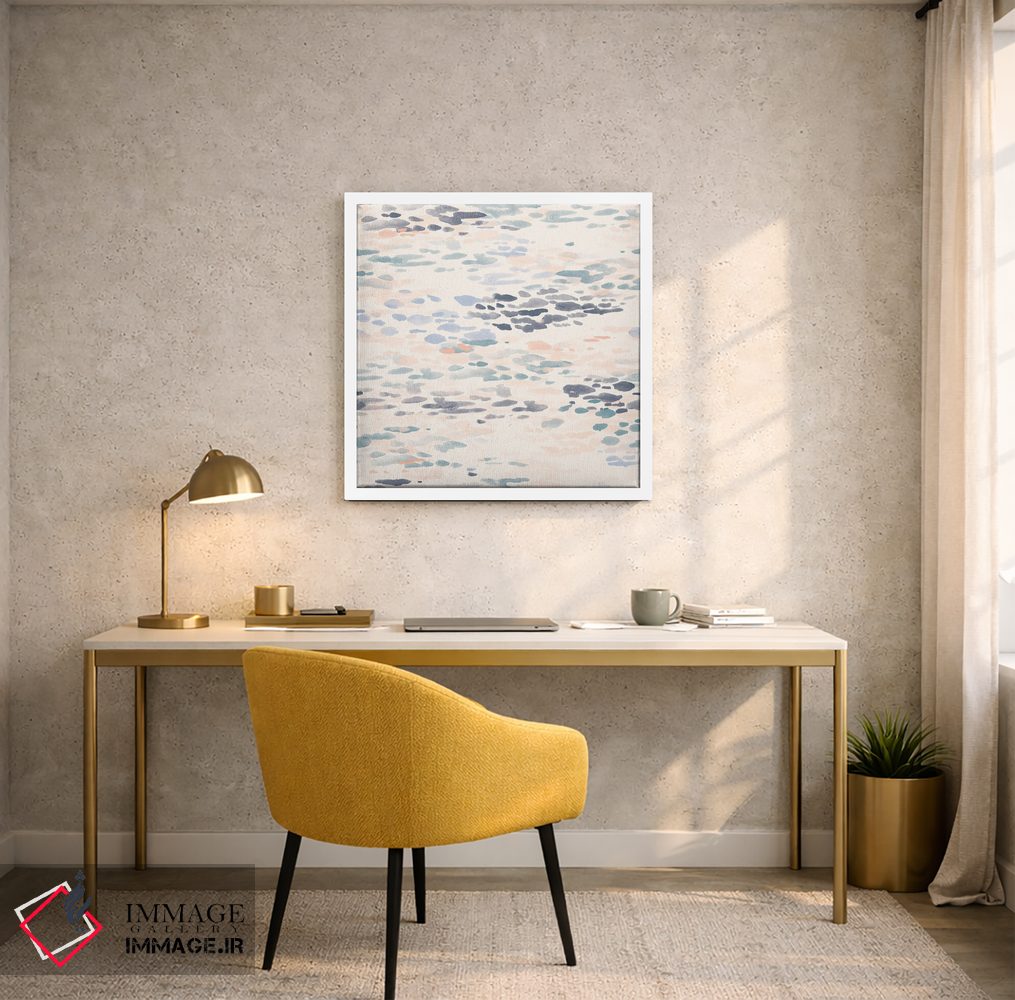 تابلو انتزاعی درخشش صورتی اثر جیل لابینیک - D3W