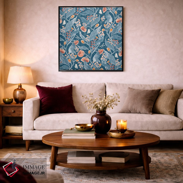 تابلو دکوراتیو باغ رز آبی اثر جیل لابینیک - D3B