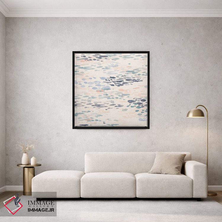 تابلو انتزاعی درخشش صورتی اثر جیل لابینیک - D1B