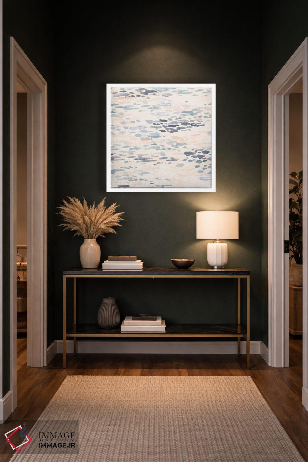 تابلو انتزاعی درخشش صورتی اثر جیل لابینیک - D4W