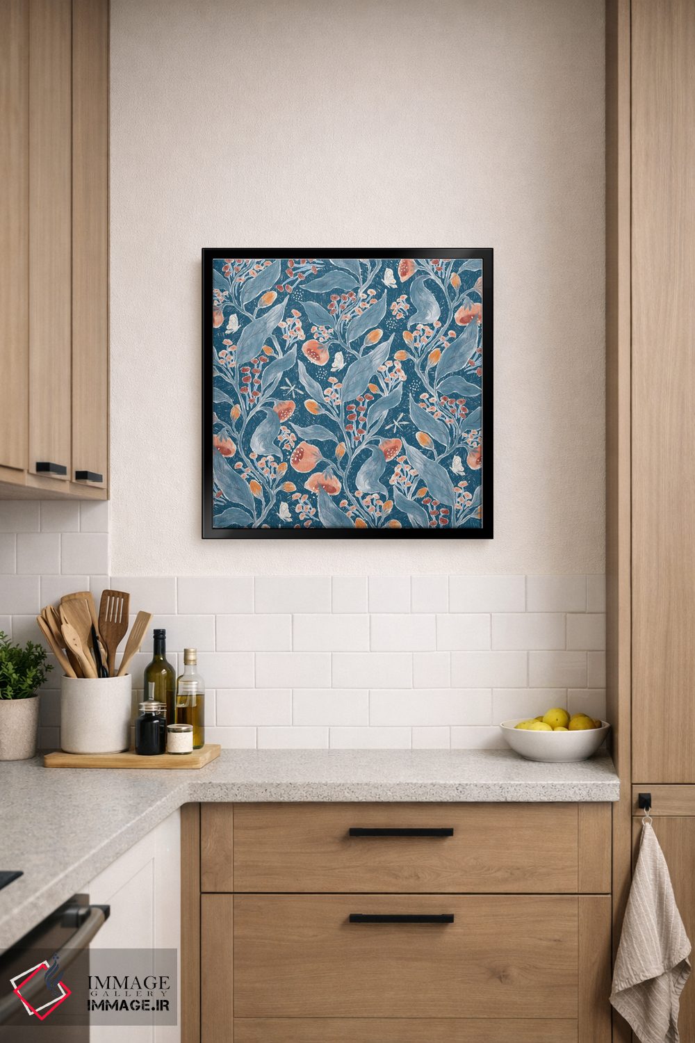 تابلو دکوراتیو باغ رز آبی اثر جیل لابینیک - D6B