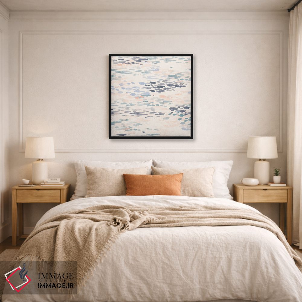 تابلو انتزاعی درخشش صورتی اثر جیل لابینیک - D5B