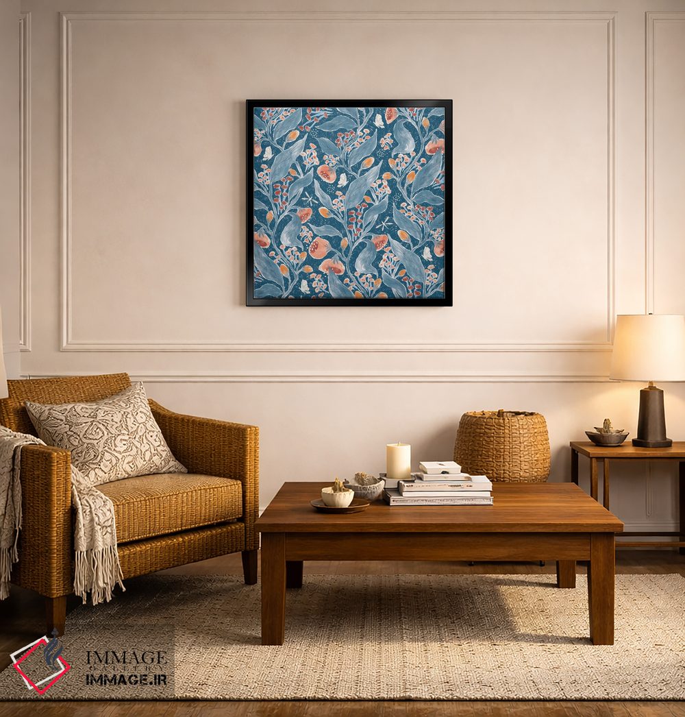 تابلو دکوراتیو باغ رز آبی اثر جیل لابینیک - D5B