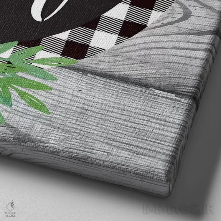 تابلو دکوراتیو گردآوری برداشت پاییزی I اثر لیندا برتل - نمای نزدیک بافت بوم