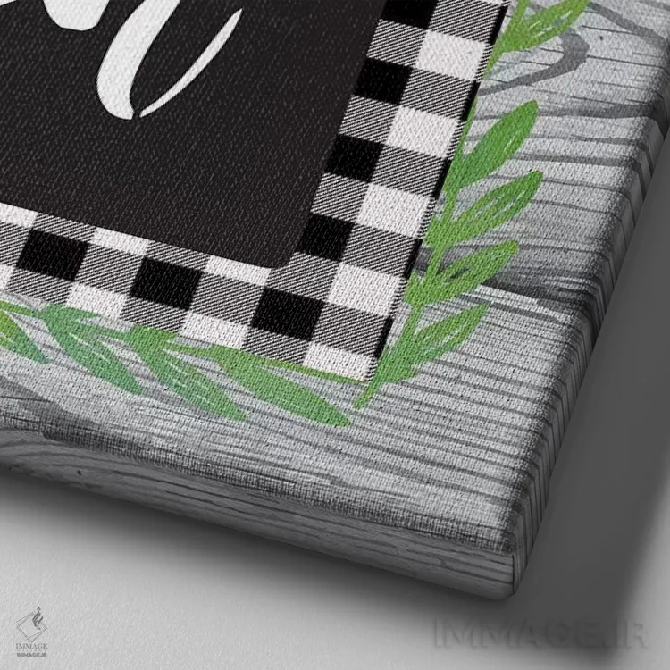 تابلو دکوراتیو گردآوری برداشت پاییزی II اثر لیندا برتل - نمای نزدیک بافت بوم