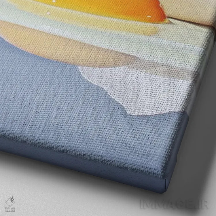 تابلو دکوراتیو من را بازتاب بده اثر لوسیا برگامینی - نمای نزدیک بافت بوم