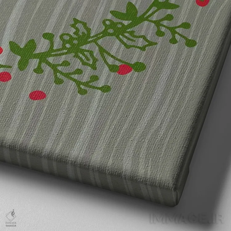 تابلو دکوراتیو شاد اثر لیندا برتل - نمای نزدیک بافت بوم