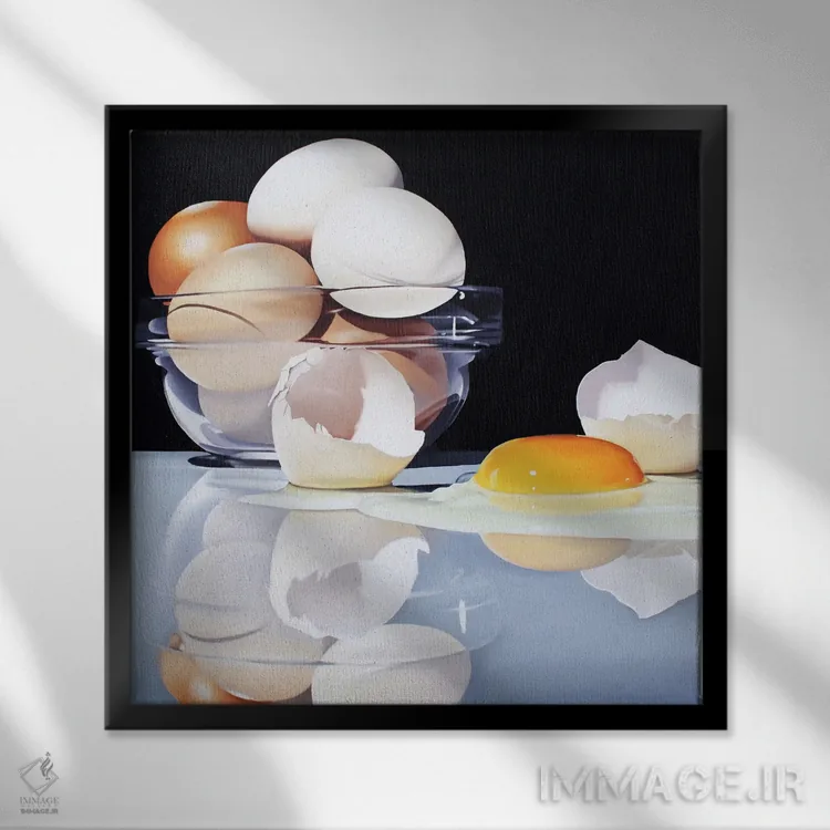 تابلو دکوراتیو من را بازتاب بده اثر لوسیا برگامینی - نمای قابدار مشکی