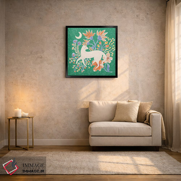 تابلو دکوراتیو گربه گلدار اثر جیل لابینیک - D3B