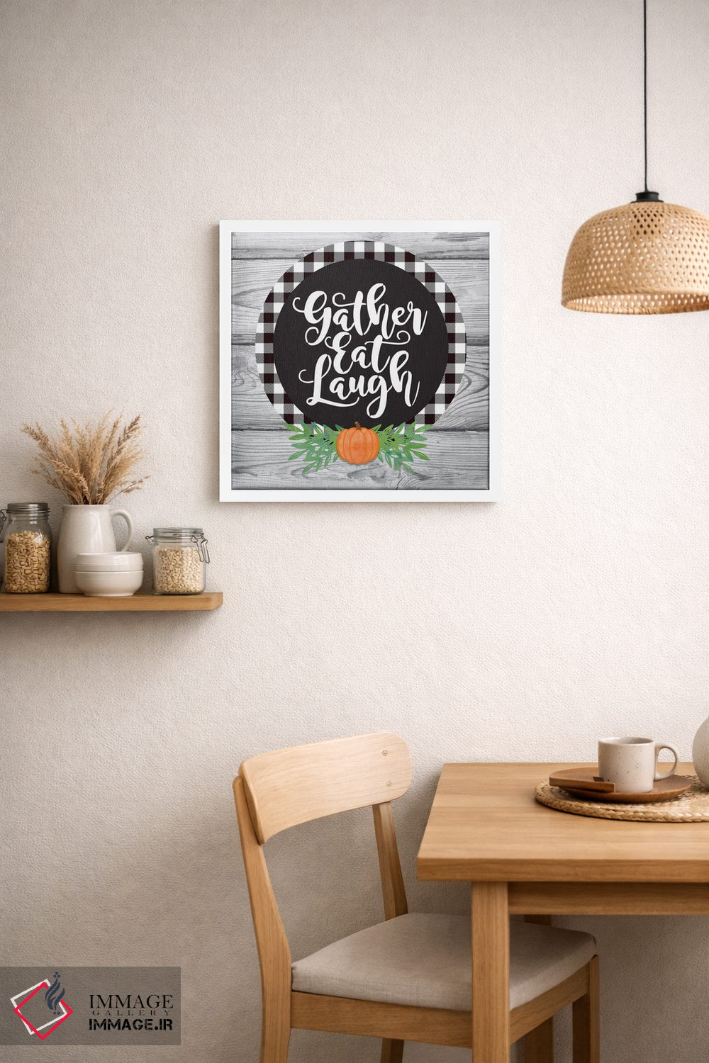 تابلو دکوراتیو گردآوری برداشت پاییزی I اثر لیندا برتل - D1W