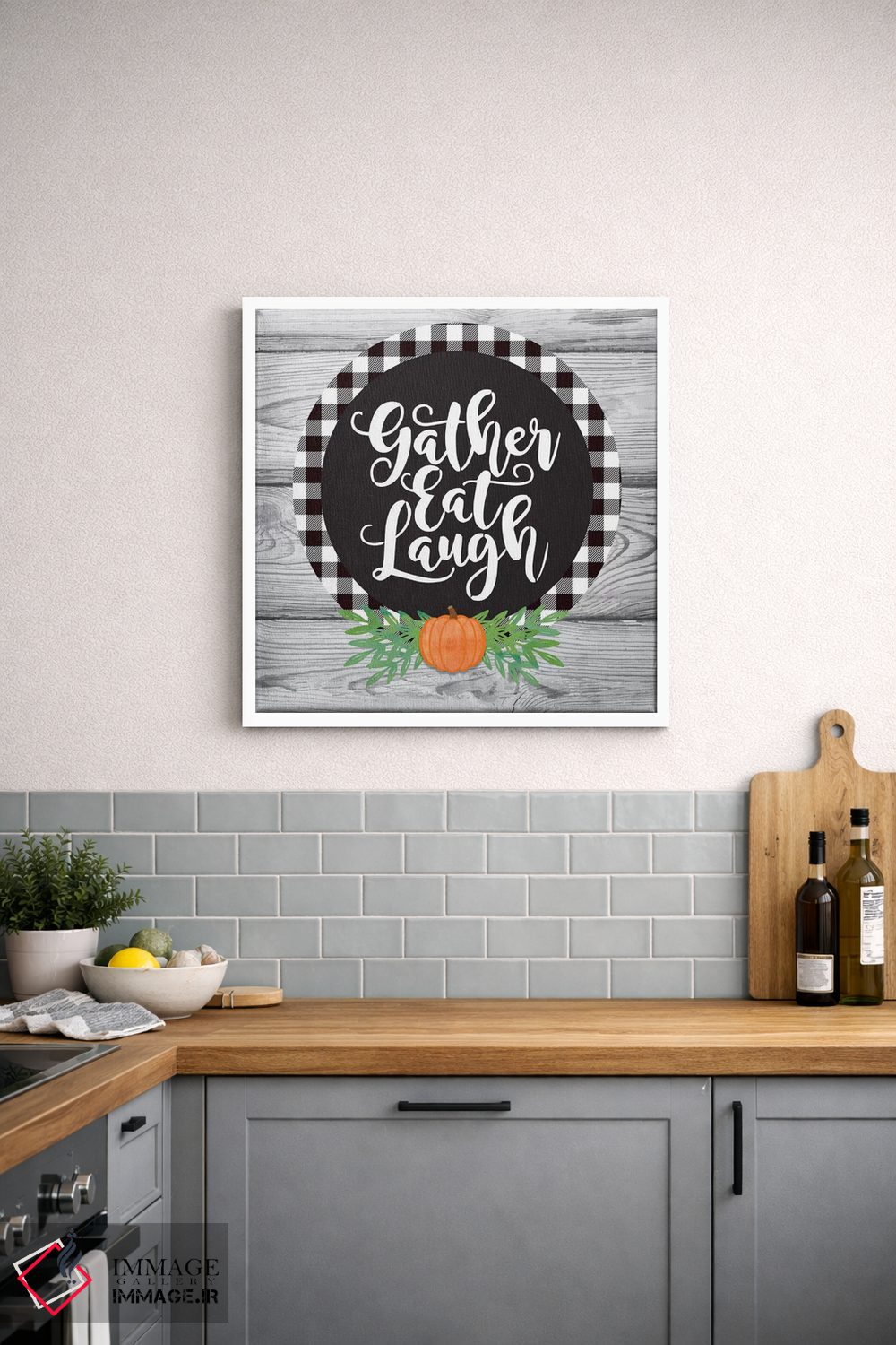 تابلو دکوراتیو گردآوری برداشت پاییزی I اثر لیندا برتل - D3W