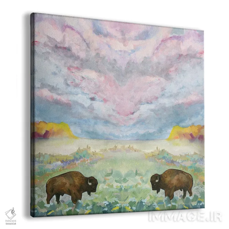 تابلو دکوراتیو روح دوقلو اثر لیزا باترز - نمای پرسپکتیو محصول