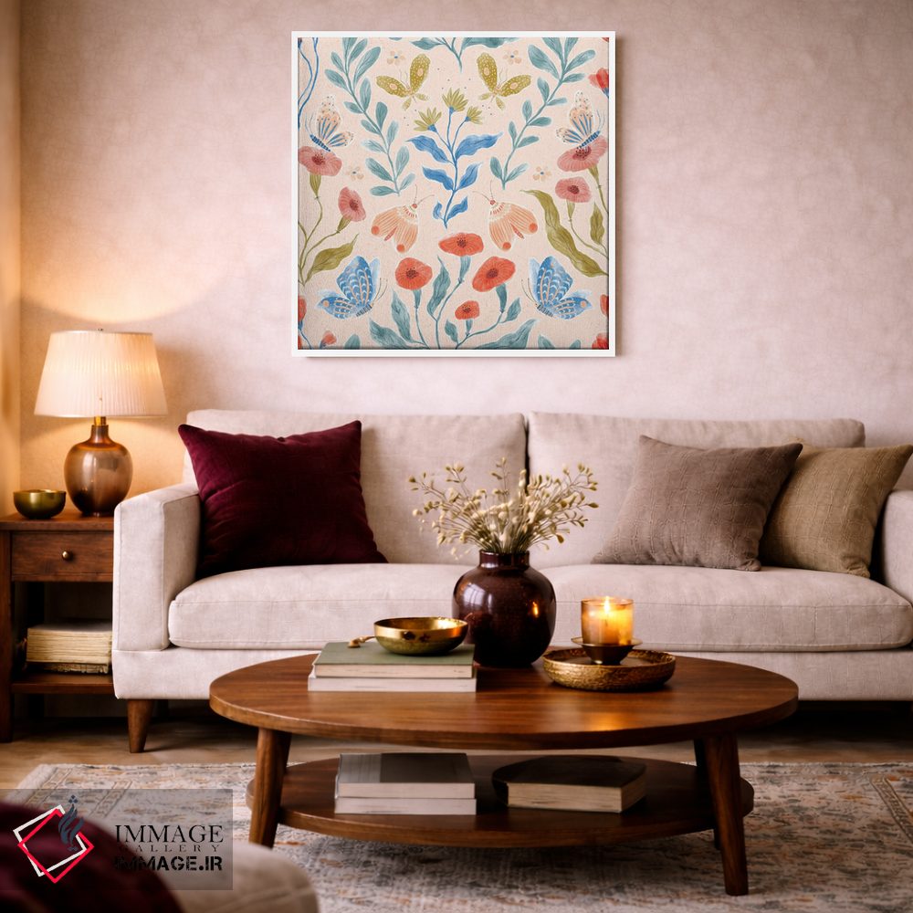 تابلو دکوراتیو باغ پروانه اثر جیل لابینیک - D1W