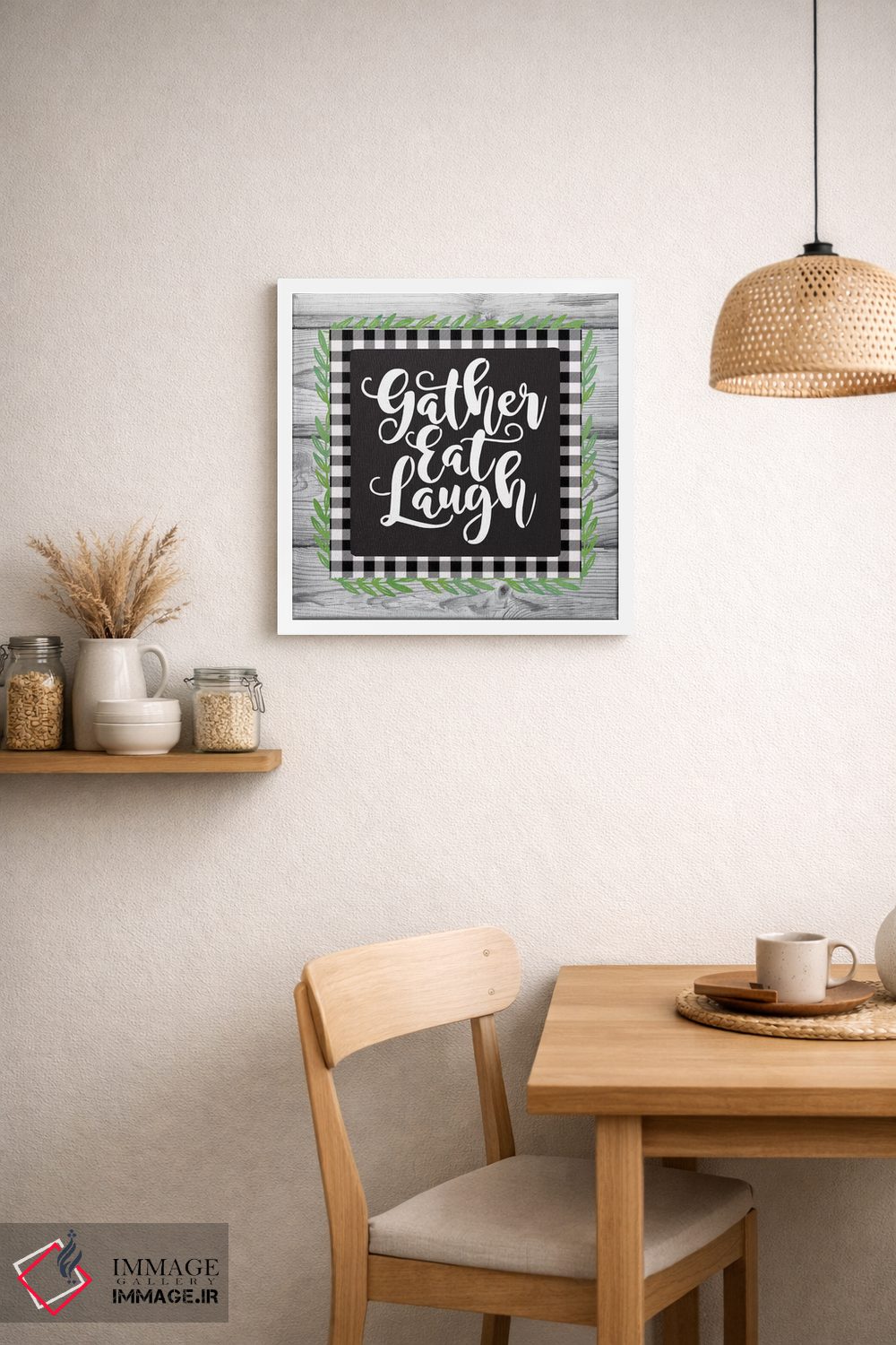 تابلو دکوراتیو گردآوری برداشت پاییزی II اثر لیندا برتل - D1W