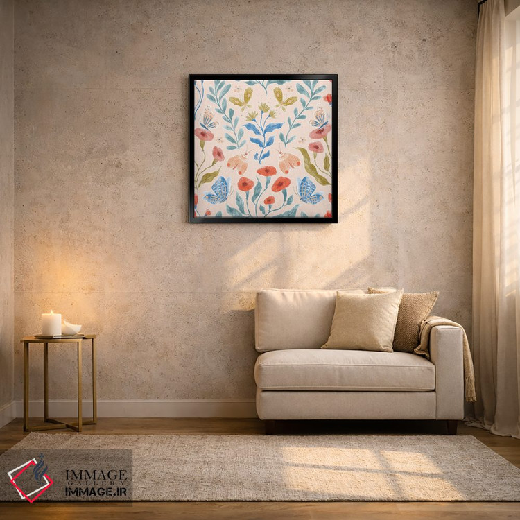 تابلو دکوراتیو باغ پروانه اثر جیل لابینیک - D3B