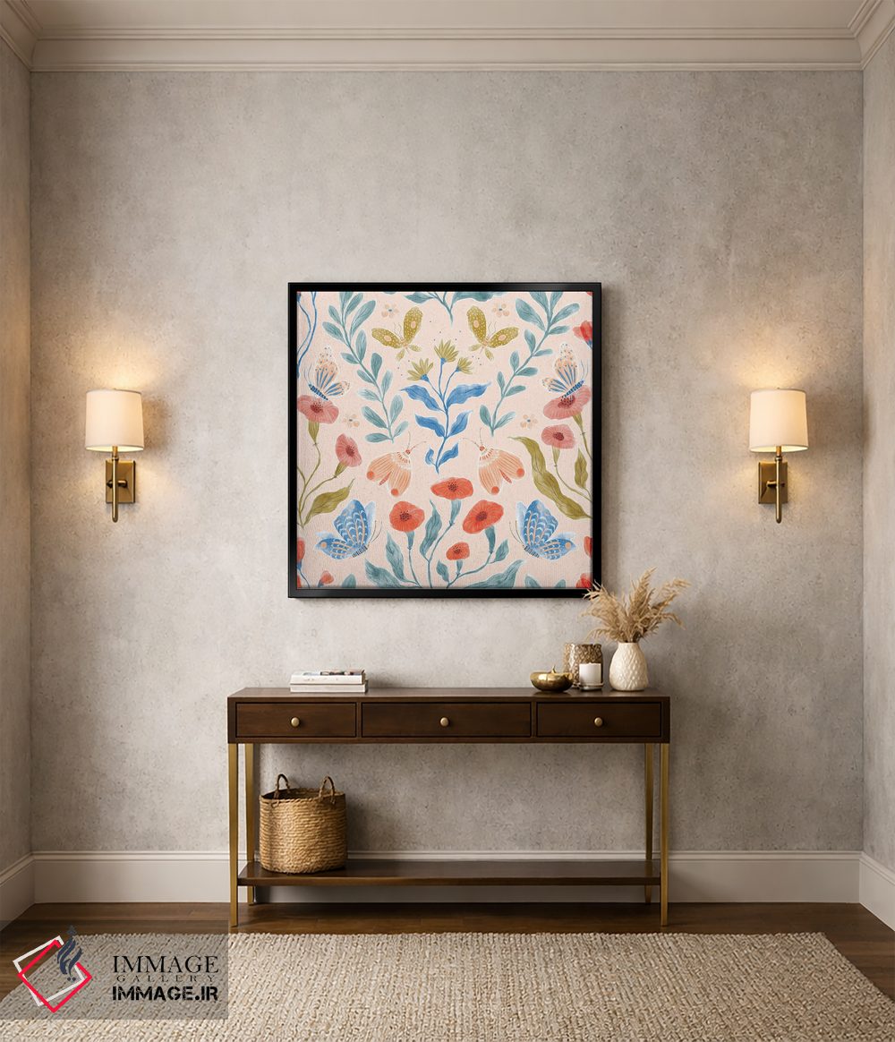 تابلو دکوراتیو باغ پروانه اثر جیل لابینیک - D5B