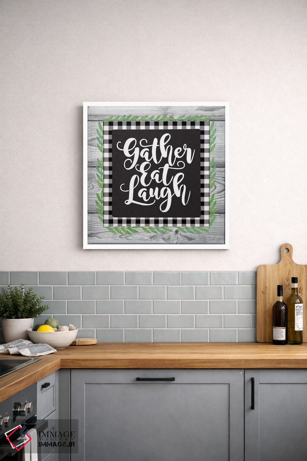 تابلو دکوراتیو گردآوری برداشت پاییزی II اثر لیندا برتل - D3W