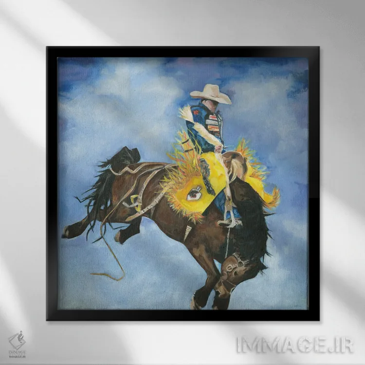 تابلو دکوراتیو برودی اثر لیزا باترز - نمای قابدار مشکی