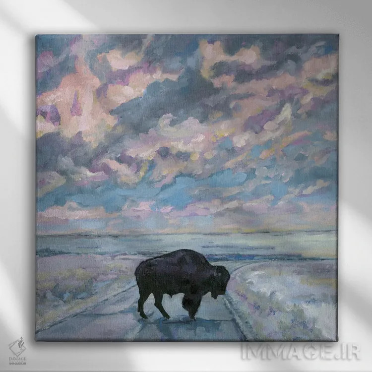 تابلو دکوراتیو یکی اگر از راه زمین اثر لیزا باترز - نمای روبهرو روی دیوار