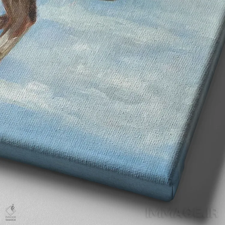 تابلو دکوراتیو پن هندل اثر لیزا باترز - نمای نزدیک بافت بوم