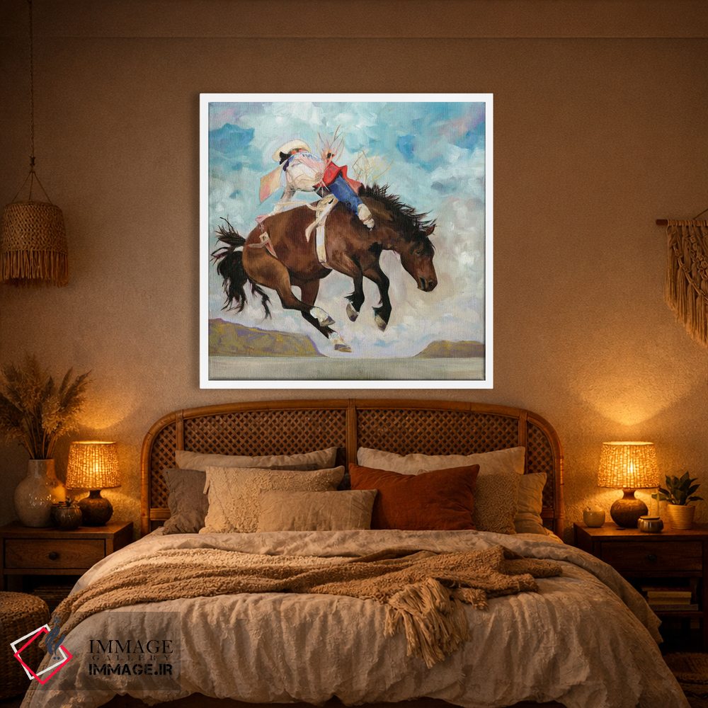 تابلو دکوراتیو والامقام و نیرومند اثر لیزا باترز - D1W