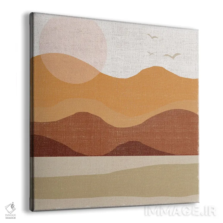 تابلو دکوراتیو دامنه تپه ها اثر لولا بیژو و کمپانی - نمای پرسپکتیو محصول