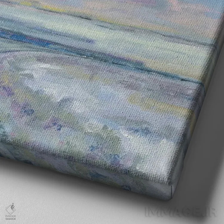 تابلو دکوراتیو یکی اگر از راه زمین اثر لیزا باترز - نمای نزدیک بافت بوم