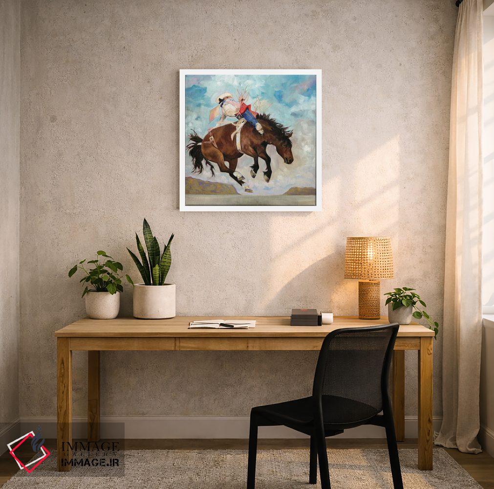 تابلو دکوراتیو والامقام و نیرومند اثر لیزا باترز - D3W