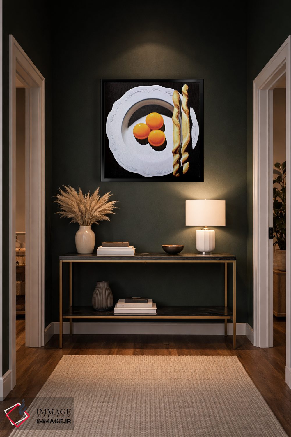 تابلو دکوراتیو گل زمستانی اثر لوسیا برگامینی - D6B