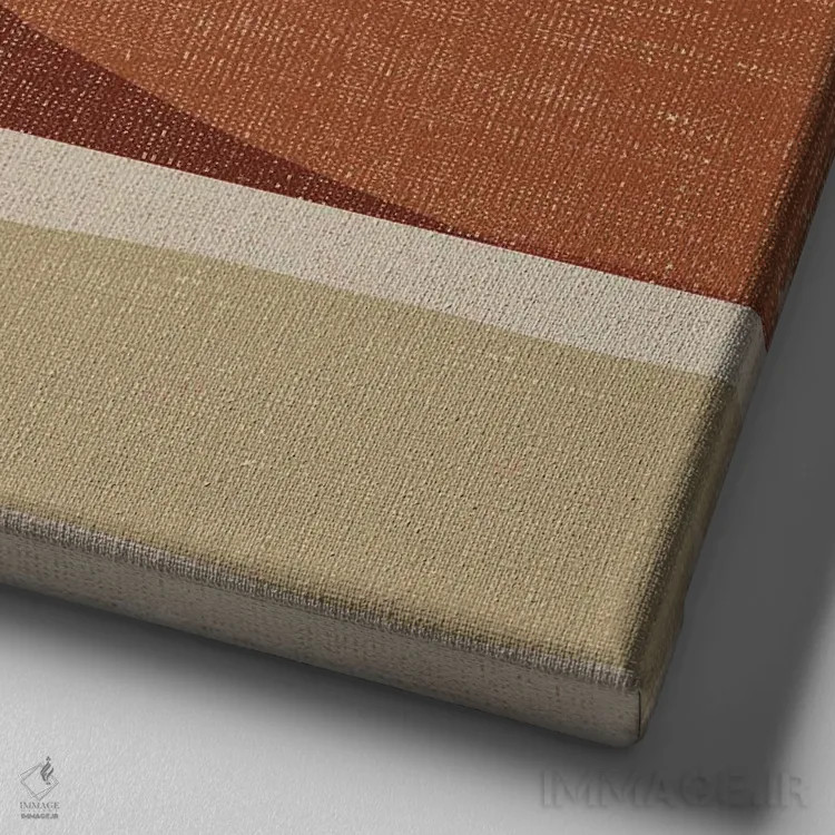 تابلو دکوراتیو دامنه تپه ها اثر لولا بیژو و کمپانی - نمای نزدیک بافت بوم