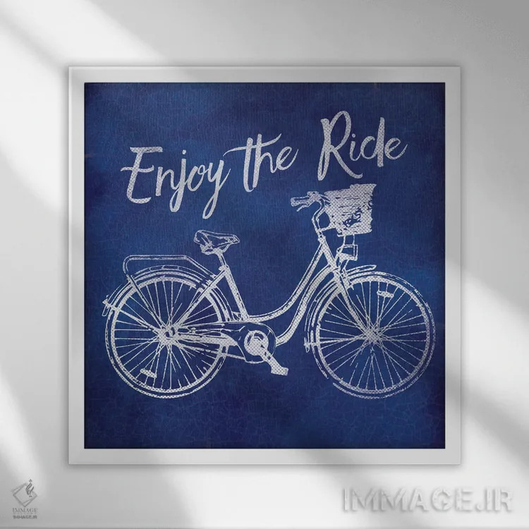 تابلو دکوراتیو از مسیر لذت ببر اثر لولا بیژو و کمپانی - نمای قابدار سفید