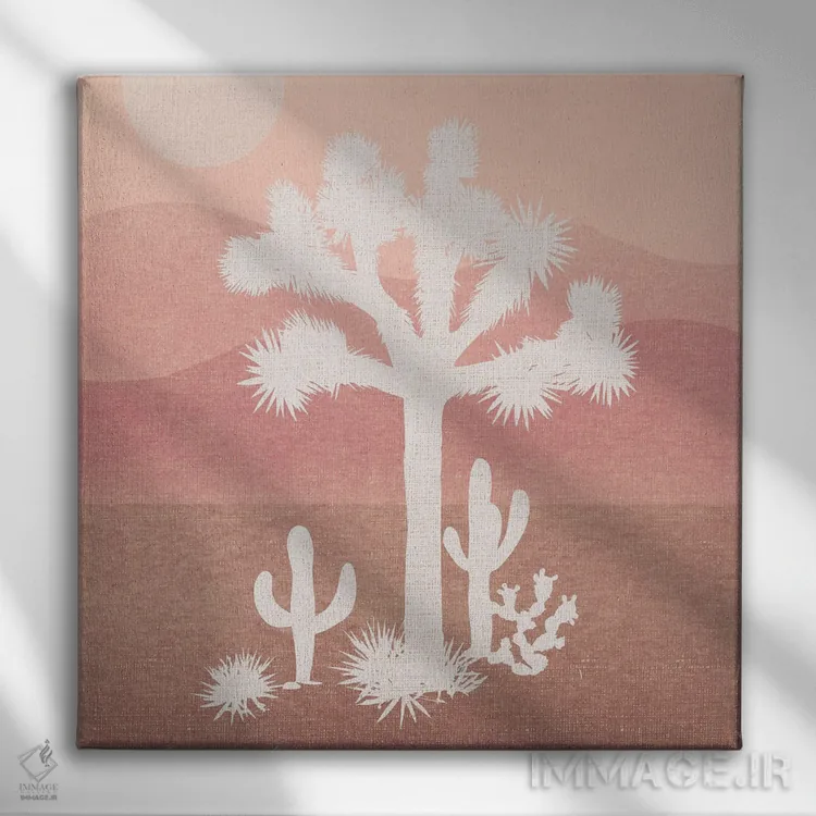 تابلو دکوراتیو درخت یوشع II اثر لولا بیژو و کمپانی - نمای روبهرو روی دیوار