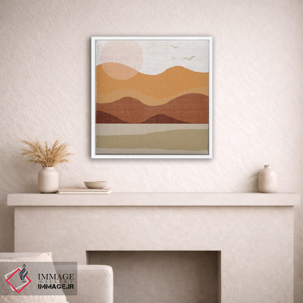 تابلو دکوراتیو دامنه تپه ها اثر لولا بیژو و کمپانی - D1W