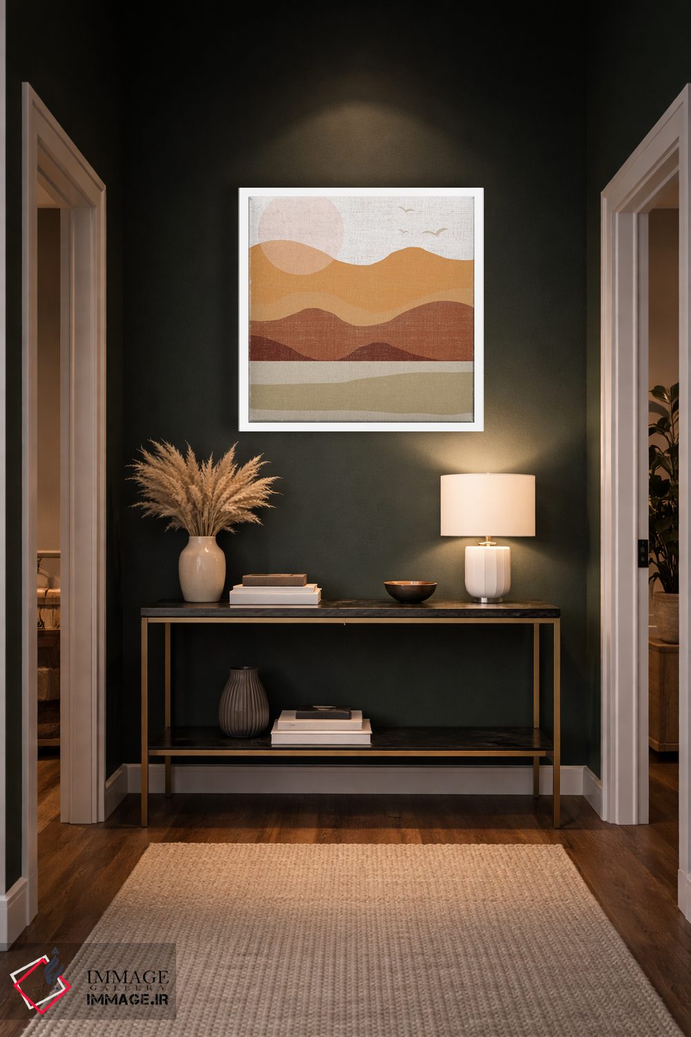 تابلو دکوراتیو دامنه تپه ها اثر لولا بیژو و کمپانی - D4W