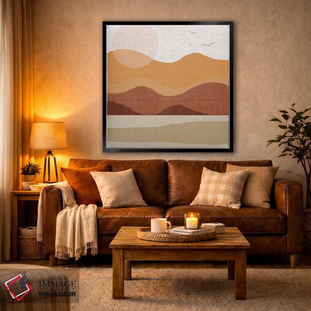 تابلو دکوراتیو دامنه تپه ها اثر لولا بیژو و کمپانی - D3B