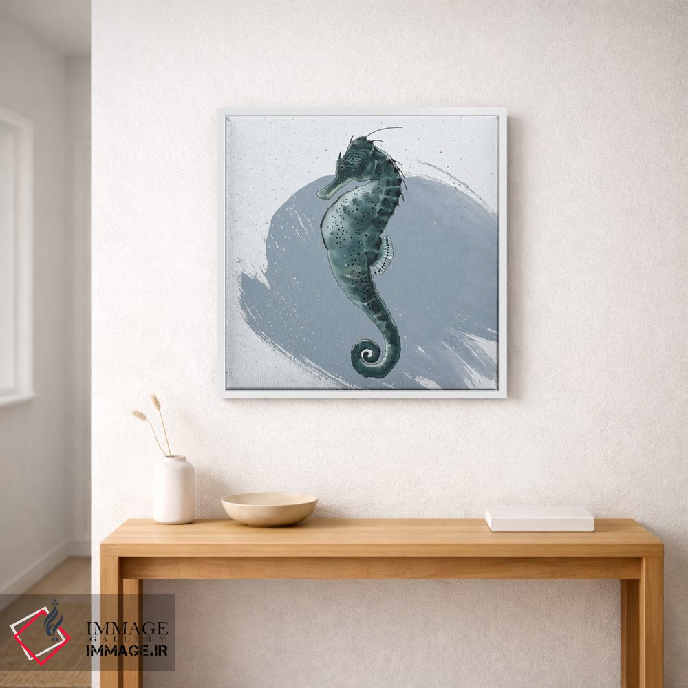 تابلو دکوراتیو اسب دریایی اثر لوکا شپرد - D1W
