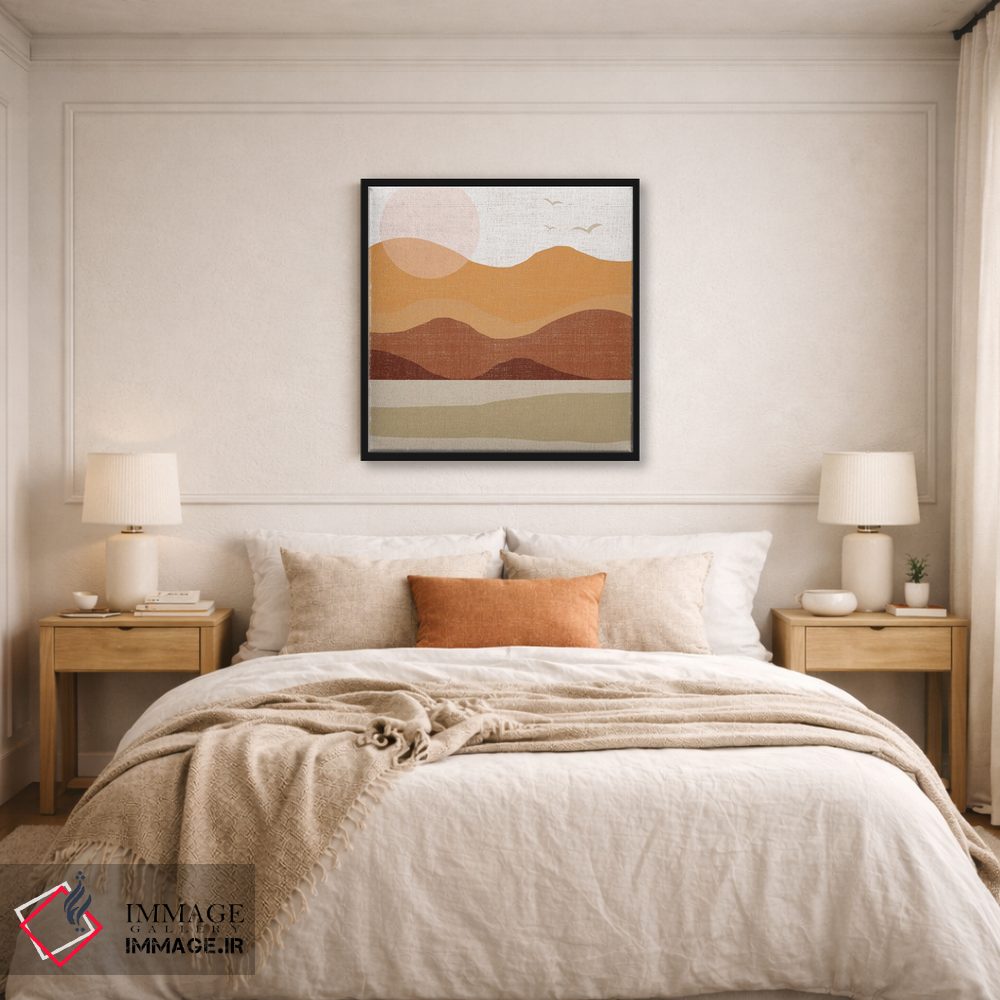 تابلو دکوراتیو دامنه تپه ها اثر لولا بیژو و کمپانی - D6B