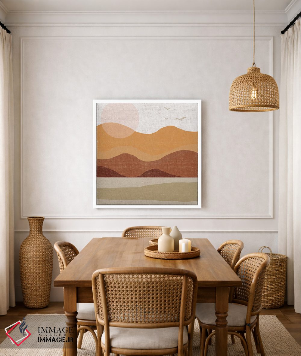 تابلو دکوراتیو دامنه تپه ها اثر لولا بیژو و کمپانی - D5W