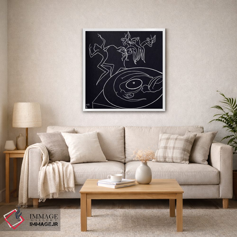 تابلو مینیمال علاقه مندان موسیقی اثر لیا چچلاشویلی - D2W