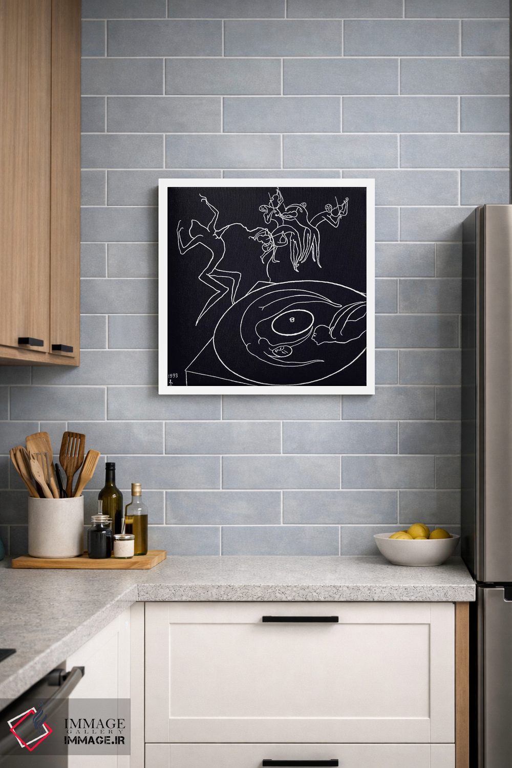 تابلو مینیمال علاقه مندان موسیقی اثر لیا چچلاشویلی - D4W