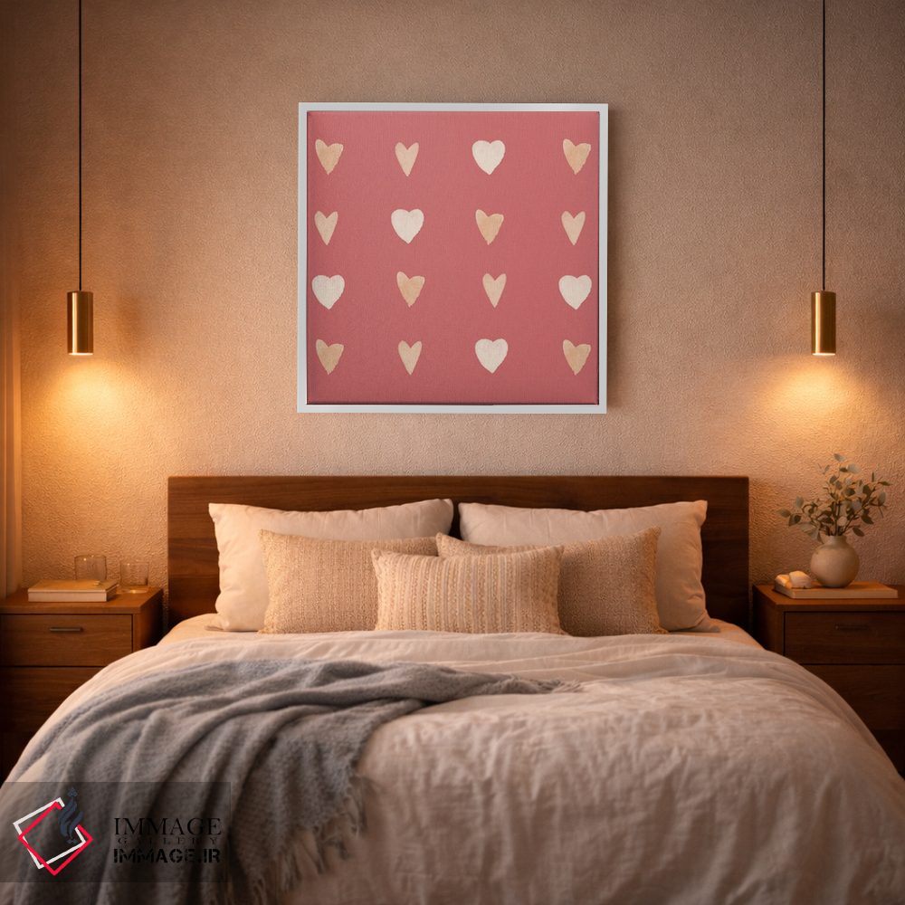 تابلو دکوراتیو قلب ها اثر لوسیل پرایس - D4W