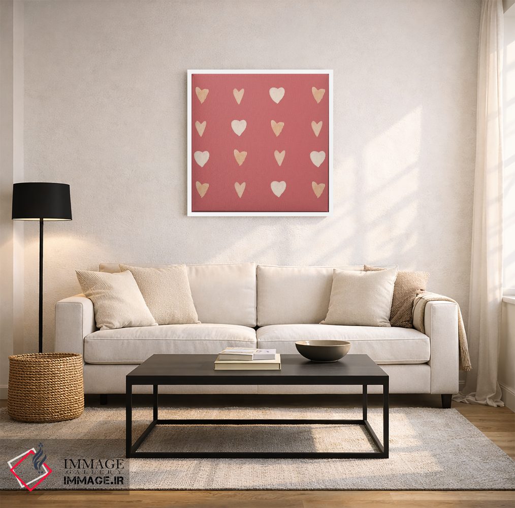 تابلو دکوراتیو قلب ها اثر لوسیل پرایس - D3W